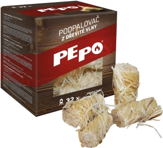 Podpalovač z dřevité vlny (32 ks) PE-PO.